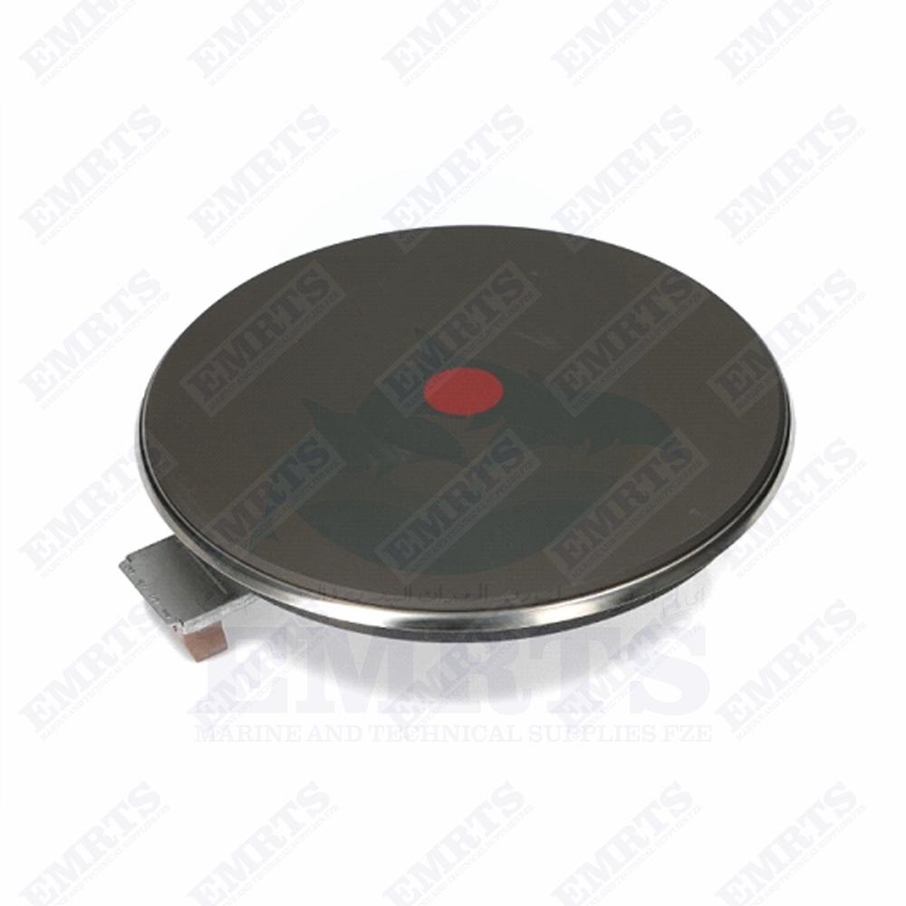 Piatto Cottura EGO 220 Mm 2000W | Ricambio Per Fornello Elettrico | Bordo Inox 8 Mm | 4 Morsetti